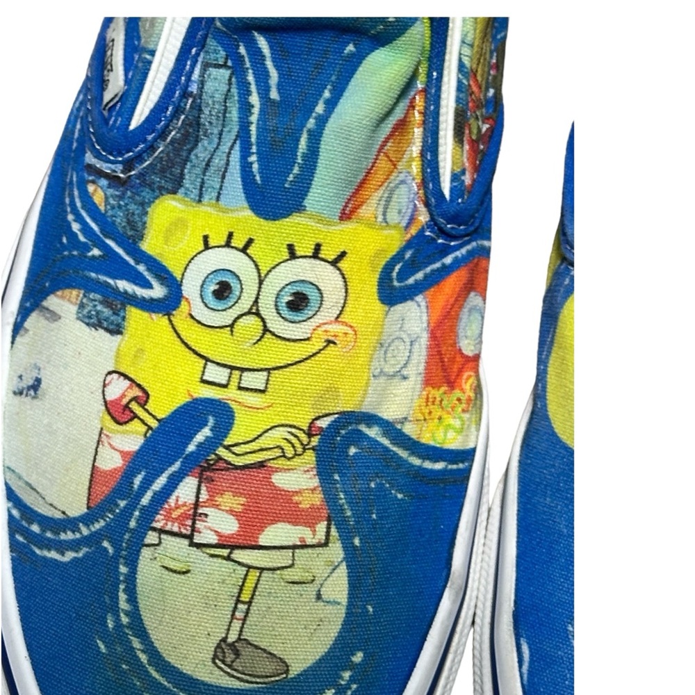 Vans X Spongrbob Collab Slide On Sneaker 8.5 Men’s OR 10 Women Release Box I - Picture 3 of 16